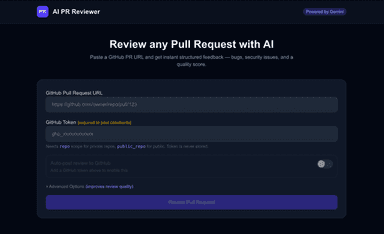AI PR Reviewer